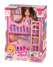 Papusa RS Toys - Sophie si o prietena, cu doua paturi
