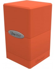 Cutie pentru cărți Ultra Pro Satin Tower, Pumpkin Orange (100+ buc.)