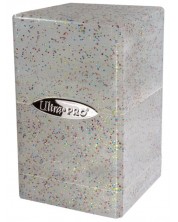 Cutie pentru cărți Ultra Pro Satin Tower - Glitter Clear (100+ buc.)