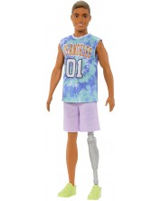 Păpușă Barbie  Fashionistas - 212, Ken, tricou Los Angeles