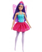 Barbie Dreamtopia papusa - Barbie zana cu aripi, cu parul violet -1