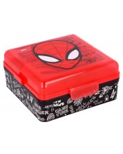 Cutie pentru mâncare Stor - Spiderman, cu 3 compartimente -1