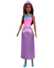 Păpușă Barbie - Prințesă, cu fustă mov -1