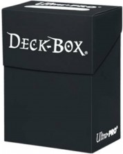 Cutie pentru cărți Ultra Pro - Solid Color Deck Box, Black (80+ buc.)