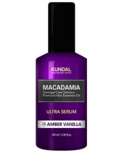 Kundal Ser de păr Macadamia, Vanilie ambra, 100 ml