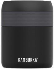 Cutie pentru mâncare și băutură Kambukka - Bora, 600 ml, Mat neagră -1
