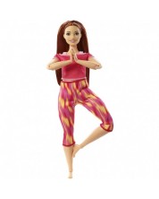 Papusa Mattel Barbie Made to Move, cu par roscat