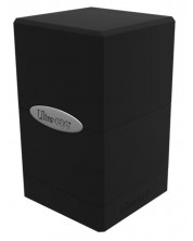 Cutie pentru cărți Ultra Pro Satin Tower - Black (100+ buc.) -1