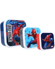 Cutie pentru mâncare3 în 1 Vadobag Let's Eat - Spider-Man -1