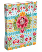Mapa cu elastic din carton Lizzy Card - Frida Cahlo cielo azul -1