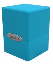 Cutie pentru cărți Ultra Pro Satin Cube - Sky Blue (100+ buc.)