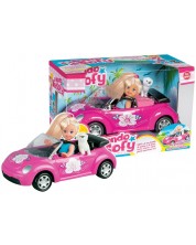 Papusa RS Toys - Sofi, cu masina si catel, 12 cm -1