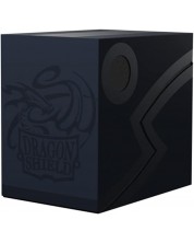 Cutie pentru carti de joc Dragon Shield Double Shell - Midnight Blue/Black (150 buc.) -1