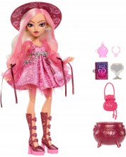 Monster High Moonspell Magic Carina Song păpușă, cu rochie roz și accesorii magice