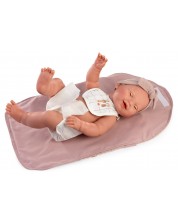 Păpușă bebeluș Antonio Juan - Mia, cu scutec, 42 cm