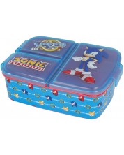 Cutie pentru mâncare Sonic - cu 3 compartimente -1