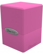 Cutie pentru cărți Ultra Pro Satin Cube - Hot Pink (100+ buc.)