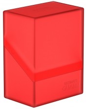 Cutie pentru carti Ultimate Guard Boulder Deck Case - Standard Size - Rosie (80 buc)