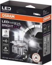 Becuri auto LED Osram - LEDriving, HL Bright, H4/H19, 15W, 2 buc. -1