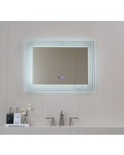 Oglindă de perete cu LED Inter Ceramic - ICL 1816, 60 x 80 cm, argintiu -1