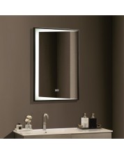 Oglindă de perete cu LED Inter Ceramic - ICL 1817, 60 x 90 cm, negru -1