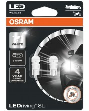 Becuri auto LED Osram - LEDriving, SL, W5W, 1W, 2 bucăți, albe -1