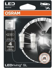 Becuri auto LED Osram - LEDriving, SL, W2.3W (T5), 0.25W, 2 bucăți, albe -1