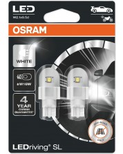 Becuri auto LED Osram - LEDriving, SL, W16W, 2W, 2 bucăți, albe -1