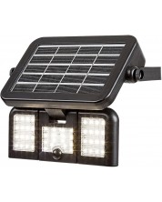 LED aplice solar cu senzor Rabalux - Lihull 77020, IP 44, 9.6W, DC 3.7V, 500lm, 4000k, negru -1