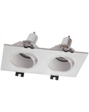 Spot incastrat Smarter - PT02 70393, IP20, 240V, GU10, 2x50W, mat alb -1