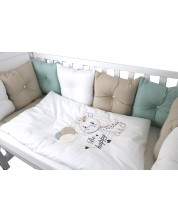 Set lenjerie de pat de lux  Bambino Casa - Pillows beige, 12 piese -1