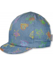 Pălărie de vară pentru copii cu protecție UV 50+ Sterntaler - Stele, 53 cm, 2-4 ani