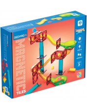 Constructor magnetic Geomag - Plăci multicolore, Pista cu bile, 45 piese - imagine 1
