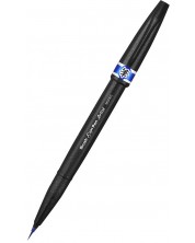 Marker pensula Pentel - Artist, albastru -1