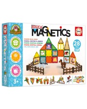 Constructor magnetic Educa - Eco farm, 28 piese