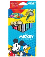 Colorino Disney Mickey and Friends markere metalice 6 culori