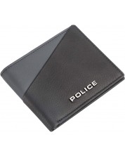 Portofel pentru bărbați Police - Boss, negru cu albastru inchis -1