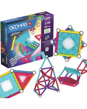 Constructor magnetic Geomag - Glitter, 22 de piese -1