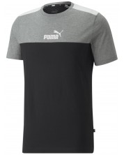 Tricou pentru bărbați Puma - Essentials+ Block , negru/gri