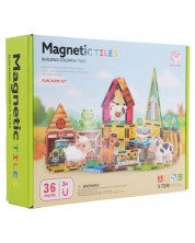 Constructor magnetic Joele – Animale, 36 de piese