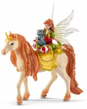Figurina Schleich Bayala - Zana Marvin, cu unicorn stralucitor