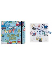 Carti magice Floss&Rock - Coloreaza cu apa, Vehicule -1