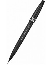 Marker pensula Pentel - Artist, negru -1