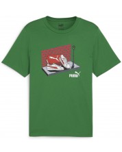 Tricou pentru bărbați  Puma - Graphics Sneaker Box Tee , verde -1