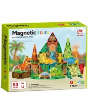Constructor magnetic Joele – Dinozauri, 53 de piese