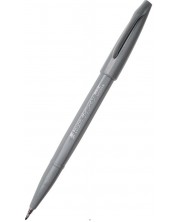 Marker pensula Pentel Sign Pen - SES15C, gri -1