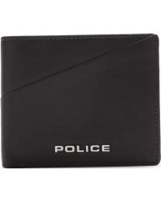 Мъжки портфейл Police - Boss, cu protecie RFID, maro inchis