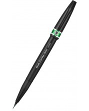 Marker pensula Pentel - Artist, verde -1
