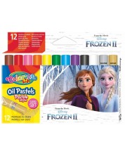 Pasteluri uleioase Colorino Disney - Frozen II, 12 culori -1