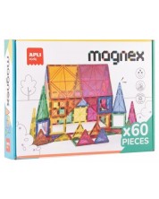 Set de construcție magnetic Apli – Kids Magnex, 60 piese